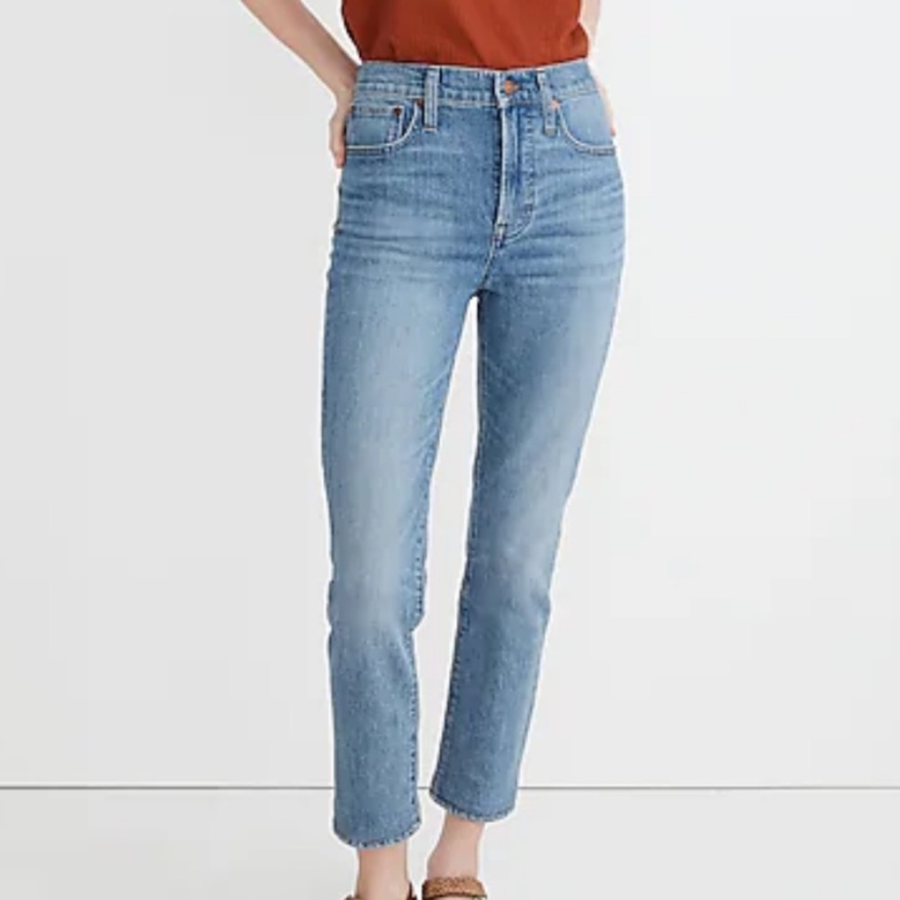 Madewell Perfect Vintage Straight Crop Jean Size 28